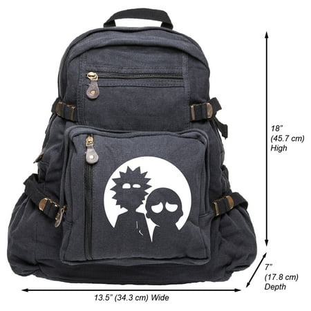 Rick and Morty Moonlight Heavyweight Canvas Backpack