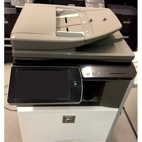 Restored Sharp MX-2640N Color Laser Multifunction Copier – 26 PPM, Copy, Print, Scan, Duplex, Network, A4/A3, 2 Trays + Cabinet