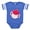 Royal Blue, variant on CafePress - Sip Cup Pink - Cute Infant Baby Football Bodysuit