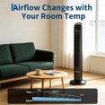 thumbnail image 3 of Memoryfield 36" Tower Fan, 3 Speeds & 4 Modes, 60° Oscillating Standing Fan, Black, 3 of 8