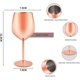thumbnail image 3 of Copas de vino de acero inoxidable, Copas de vino tinto, Copa de vino, Copa de vino tinto de acero inoxidable, Copa de champán, Copa, Copa para beber, 350 ml, Vino tinto Gla. Afortunado Sencillez, 3 of 5