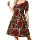 thumbnail image 2 of Vestido con estampado de leopardo y rosas, vestido de verano con falda para mujer, 2 of 7