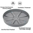 thumbnail image 4 of Uxcell 6 Inch Plant Saucers Tray, Durable Plastic Round Flower Pot Drip Tray, White 2Pcs, Grey 6 Inch, 4 of 5