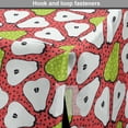 thumbnail image 4 of Fruit Dog Crate Cover, Sliced Pears Pattern with Funky Polka Dots, Easy to Use Pet Kennel Cover Small Dogs Puppies Kittens, 7 Sizes, Dark Coral Apple Green, by Ambesonne, 4 of 6