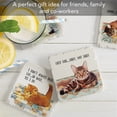 thumbnail image 5 of Thirstystone Cat Nappy 4-Pack Tumbled Tile Coasters, 5 of 7