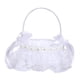 thumbnail image 4 of Cesta de niña de flores blancas, cesta de de flores de con asa, cesta de boda Fariy de marfil para suministros de boda de Estilo D Soledad canasta de boda, 4 of 10