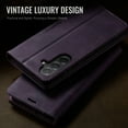thumbnail image 5 of ELEHOLD Wallet Case for Samsung Galaxy A36 5G, Shockproof Faux Leather Flip Kickstand RFID Blocking Shockproof Card Cash Slots Wallet Case for Samsung Galaxy A36 5G,Purple, 5 of 12