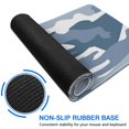 thumbnail image 6 of Blue and White Camouflage &nbsp;mouse Padswaterproofnon Slip&nbsp;for Office Home Work Gaminggaming Mouse PadRubber Base Mousepad with Stitched Edges 31.5x11.8inches, 6 of 7