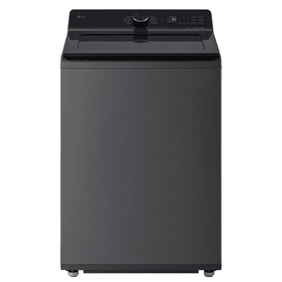 LG WT8205CL 4.8 cu. ft. Capacity Smart Top Load Washer, 4-Way Agitator, EasyUnload & AI Sensing, Platinum Black