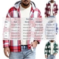 thumbnail image 4 of Axiiglly Flannel Shirt for Men, Plaid Long Sleeve Button Down Drawstring Hooded Sweatshirts with Pockets, Casual Loose Fitted Travel Work Hooded Jackets, 4 of 6