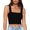 C-Black520, variant on DHFJKG Women's Sexy Crop Tank Top Square Neck Wide Straps Tight Solid Color Basic Cami Shirts Summer Night Out Club Party Wear Trendy Tops