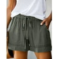 thumbnail image 2 of Doublju Women's Elastic Waist Comfy Casual Shorts with Pockets, 2 of 4