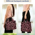 thumbnail image 4 of FORMRS Womens Corduroy Tote Bag Crossbody Shoulder Handbag with Pocket, Deep Red Leopard Print, 4 of 7
