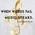 thumbnail image 3 of CafePress - When Words Fail Music Speaks. William Shakespeare - Men's Classic Graphic T-Shirt, 3 of 4