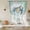 Green Blue Grey, variant on Sea Turtle Coastal Balloon Curtains 63 Inch Length for Living Room/Bedroom, Blue Green Summer Beach Coral Rod Pocket Privacy Door Curtains Decorative Tie Up Shade for Window 52"x63"