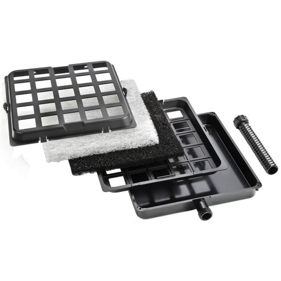 Danner 9in. X 9in. Black Mechanical Garden Pond Filter 02205