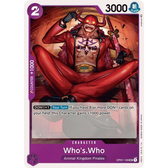 One Piece Romance Dawn Uncommon Who's.Who OP01-109