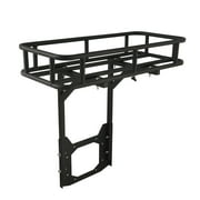 EAG Rear Cargo Carrier Basket on OE Tailgate with Hi-Lift Jack Mount - fits 07-18 Jeep Wrangler JK