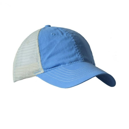 - KC Caps Adjustable Two Tone Heavy Washed Cotton Twill Low Profile Mesh Retro Cap