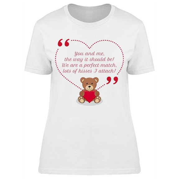 You And Me The Way It Should Be T-Shirt Women -Image by Shutterstock, Female Large