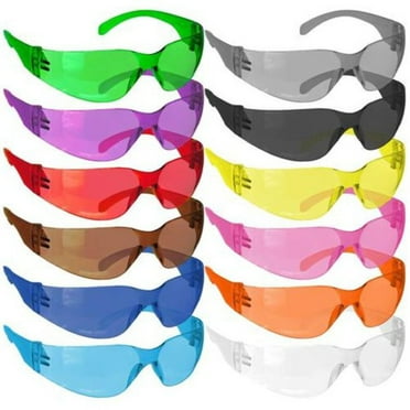 Safe Handler Hyline Full-Color Variety Anti Fog, Anti-scratch Safety Glasses For Men/Women (Pack of 144)