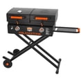 thumbnail image 2 of Blackstone Griddle 1550 Uses H Style Burner For Even Heating; 34 Inch Cooking Space; Rectangular; Single Side Shelf; Electric Ignition; With Scissor Leg Tailgater/Hood, 2 of 2