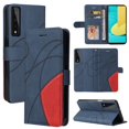 thumbnail image 1 of Case for LG Stylo 7 5G/4G Leather Wallet Book Flip Folio Stand View Cover - Blue, 1 of 5