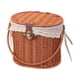 thumbnail image 3 of Cesta de almacenamiento de canasta de picnic con canasta de contenedor de almacenamiento decorativo de revestimiento lavable para decoración del hogar, 3 of 8