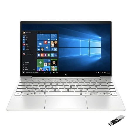 2021 HP Envy Laptop 13.3'' FHD IPS Evo Platform 4-Core Intel i5-1135G7 Iris Xe Graphics 8GB DDR4 256GB NVMe SSD WI-FI 6 Win10 Pro Fingerprint Backlit Keyboard Ontrend 32GB USB, Silver, 13-BA1047WM
