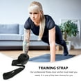 thumbnail image 4 of 2pcs Home Fitness Elastic Exercise Training Strap Resistance Band Over Door Anchor Pull Rope Door Buckle (Black), 4 of 7