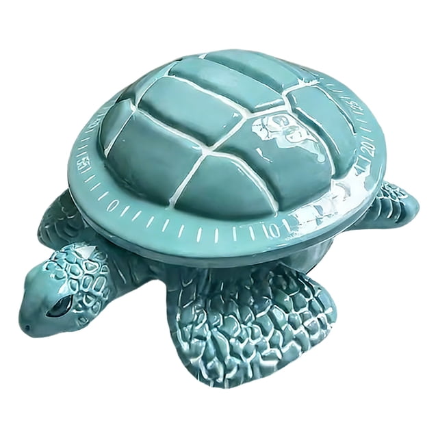 60 Minute Kitchen Timer - Magnetic Mechanical Countdown Clock | Turtle Shape Countdown Timer for Kitchen Classroom Office Bathroom Study Baking Shower