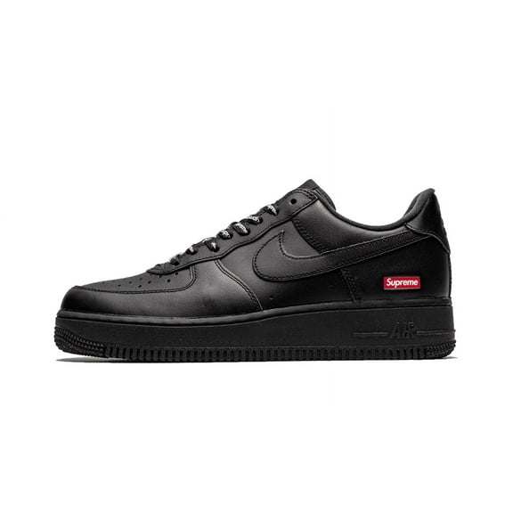 NIKE MENS Air Force 1 Low "Supreme - Mini Box Logo Black" CU9225 001 from Stadium Goods