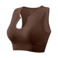 thumbnail image 3 of Brasier Ropa Interior Femenina para Fitness, Running, Yoga, Chaleco A Prueba de Golpes, Escote En U Profundo, sin Aros de Acero, Sujetador Cómodo Fruncido Grande, 3 of 3