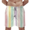 thumbnail image 2 of JRXY Classic Retro Stripes Men's Summer Boardshorts Beach Shorts 3Xl, 2 of 7