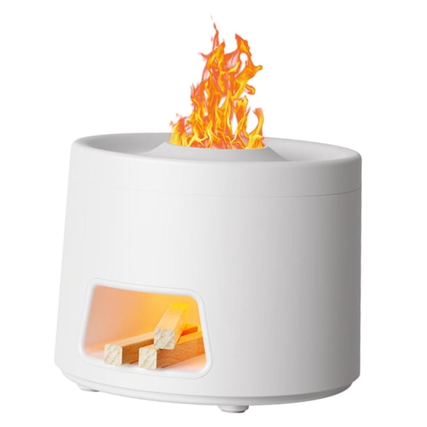 Humidificador de aire portátil con difusor de aceites esenciales y alimentación por USB. Blanco