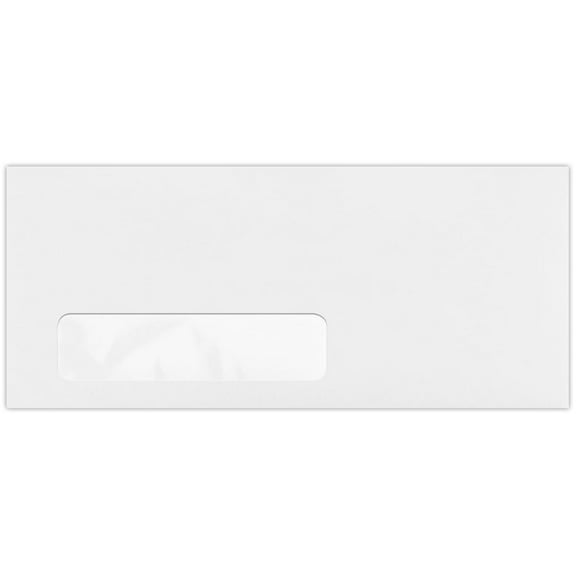 LUXPaper #10 Window Envelopes, 4 1/8 x 9 1/2, Bright White, 500/Pack
