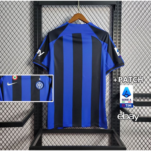 Camiseta Versión 22/23 Inter Milan home UCL De Fans S-4XL : Puede Añadir Tu Nombre Y Número
