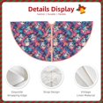 thumbnail image 3 of Gaeub flower Skull leaf colorful Print Christmas Tree Skirt,Christmas Decorations,Round Xmas Skirt for Christmas Indoor Decorations Xmas Winter Holiday Party Supplies-48", 3 of 6