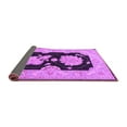 thumbnail image 2 of Ahgly Company Indoor Square Oriental Purple Traditional Area Rugs, 5' Square, 2 of 4