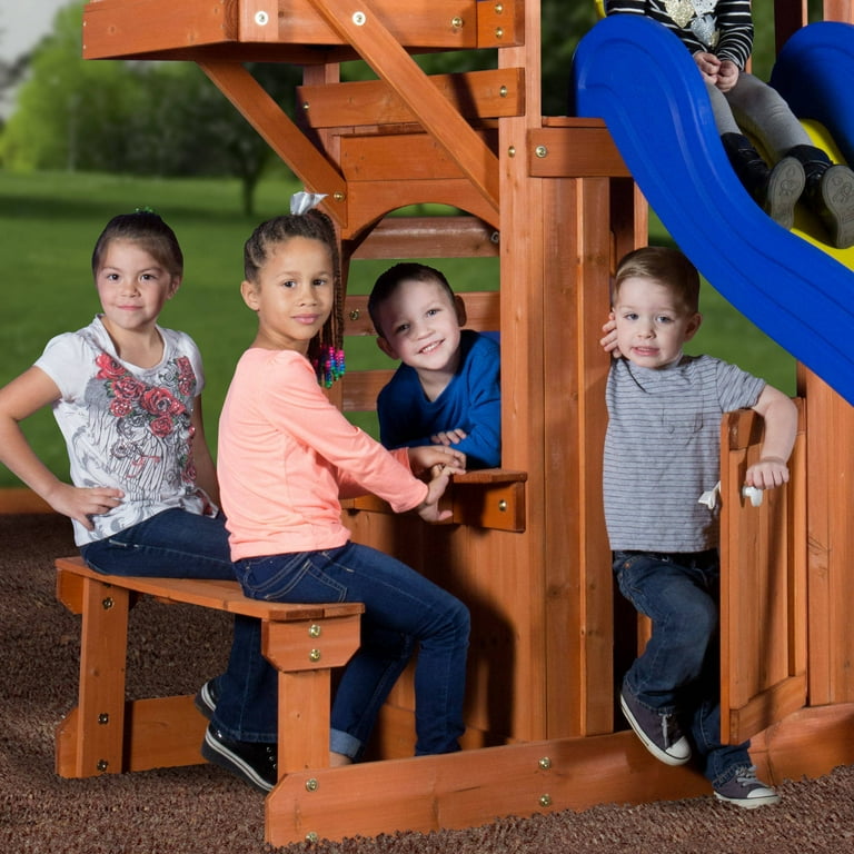 Backyard discovery peninsula wooden swing set hot sale