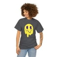 thumbnail image 3 of Purple eye smiley face graphic t shirt Unisex Heavy Cotton Tee, 3 of 8