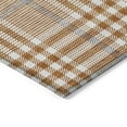 thumbnail image 3 of 3' X 5' Brown Beige And Beige Plaid Washable Indoor Outdoor Area Rug, 3 of 5