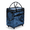 Navy Blue-Medium, variant on Reusable Grocery Bag On Wheels Large Capacity Shopping Trolley Foldable Rolling Tote With Heavy Duty Handle For Travel (rose Larg