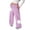 Purple, variant on NordicNest Girls Casual Jogger Pants for Daily Wear - Soft, Breathable & Versatile for Outdoor & Indoor Use Light Gray 110