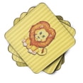 thumbnail image 2 of Carolines Treasures BB7146FC Lion Foam Coaster Set of 4 3 1/2 x 3 1/2 multicolor, 2 of 3