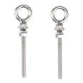 thumbnail image 1 of S SERENABLE 2 Pcs M10 100mm Acier Inoxydable Marin Long Boulon de Levage avec Rondelle et Écrou, 1 of 9