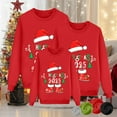 thumbnail image 2 of TTUHYWXI Matching Family Christmas Sweatshirts, Xmas Ugly Funny Jumper Long Sleeve Holiday Pullover Tops for Mom Dad Clothes (Red-Mom, XXL), 2 of 5