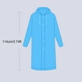 thumbnail image 3 of LUCKYXTT Waterproof Long Raincoat with Hood for Women, Lightweight and Breathable, Perfect for Outdoor Activities and Travel, 3 of 4