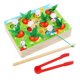 thumbnail image 1 of Juguete de zanahoria para tirar de uno a dos años de edad, juguete de bebé, simulación de fruta, tamaño de madera para armar un rompecabezas de educación temprana de 1-2 años XianweiShao 8390613943361, 1 of 1