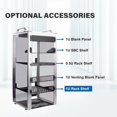 thumbnail image 4 of GeeekPi 10 inch 1U Rack Shelf, 10.23inch Depth, 1U Server Rack Shelf Vented Rack Mount Cantilever Tray for DeskPi Rackmate T2/T0 Plus/T1 Pl, 4 of 5